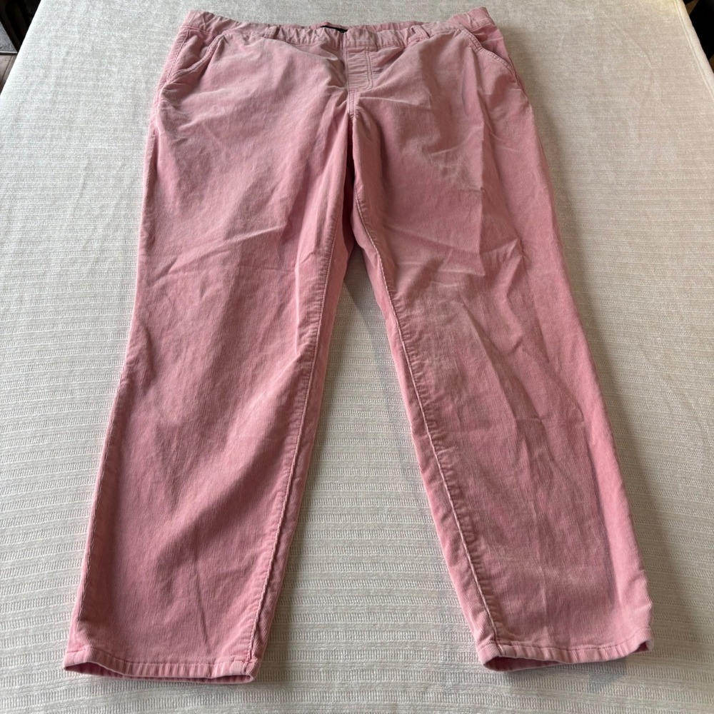 Juicy by Juicy Couture Pink Corduroy Pants Womens 20W Straight Leg Stretch